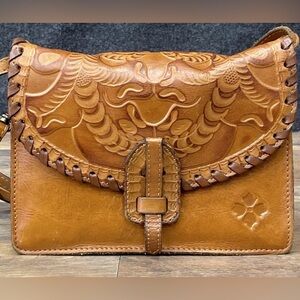 Patricia Nash Lanza Tooled Leather Crossbody